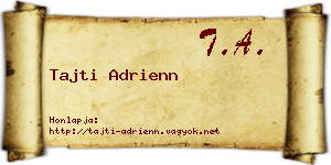 Tajti Adrienn névjegykártya